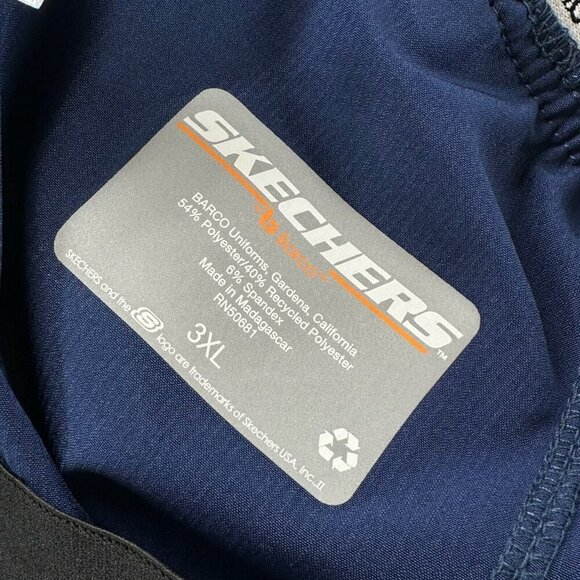 SKECHERS By Barco Scrub Pants Womens Size 3XL Breeze 3-Pocket Stretch Cargo Blue - Picture 7 of 10